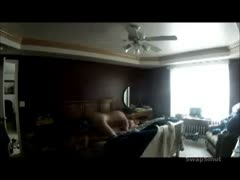 A secret camera mounted atop the wardrobe captured sex in the bedroom.
